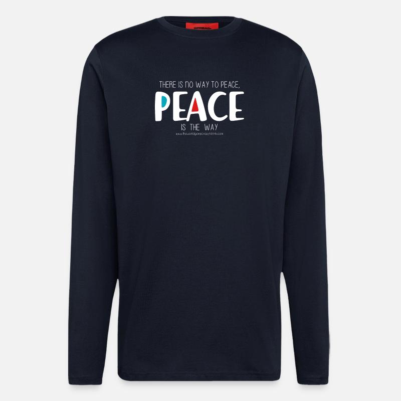 Peace 2 (dark) - Longsleeve - made by SPREAD  - DARK NAVY