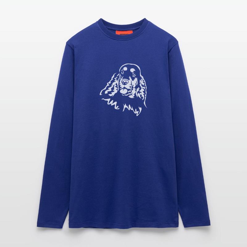 Cocker Spaniel Kopf "Black Edition" Langarmshirt - made by SPREAD 