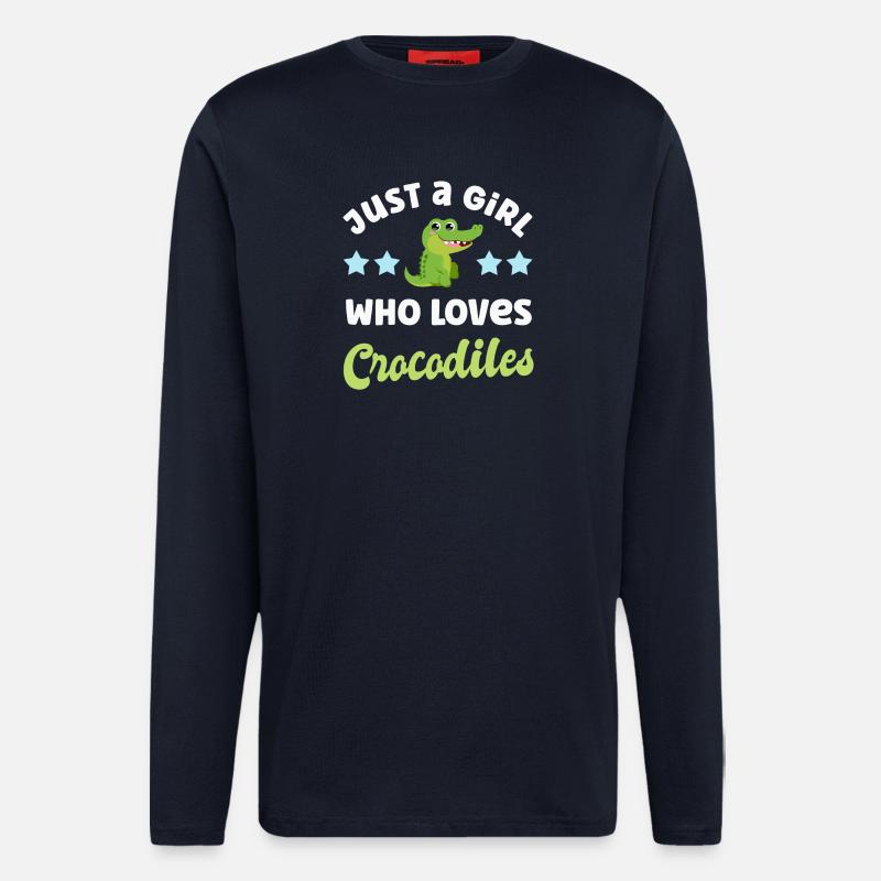 Crocodile Crocodiles - Longsleeve - made by SPREAD  - DARK NAVY