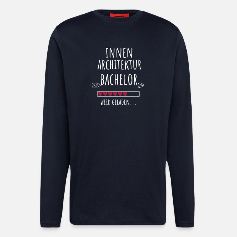 Innenarchitektur Bachelor Studium Geschenk - Langarmshirt - made by SPREAD  - DARK NAVY