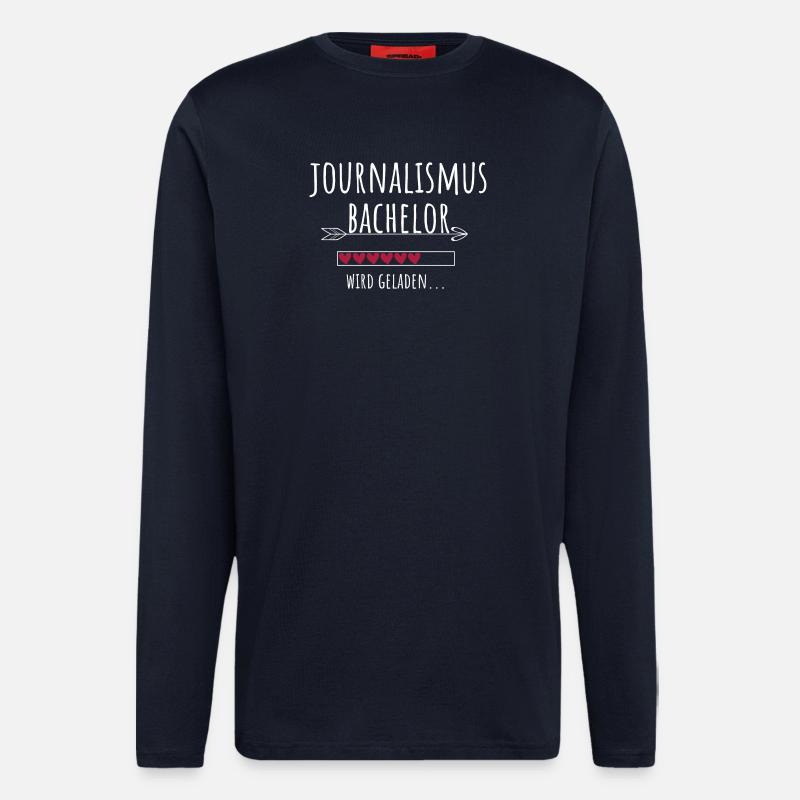 Journalismus Bachelor Studium Studentin Geschenk - Langarmshirt - made by SPREAD  - DARK NAVY
