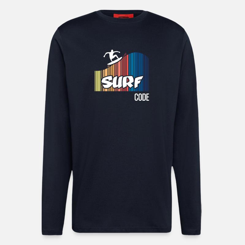 Surf Code (dark) - Longsleeve - made by SPREAD  - DARK NAVY