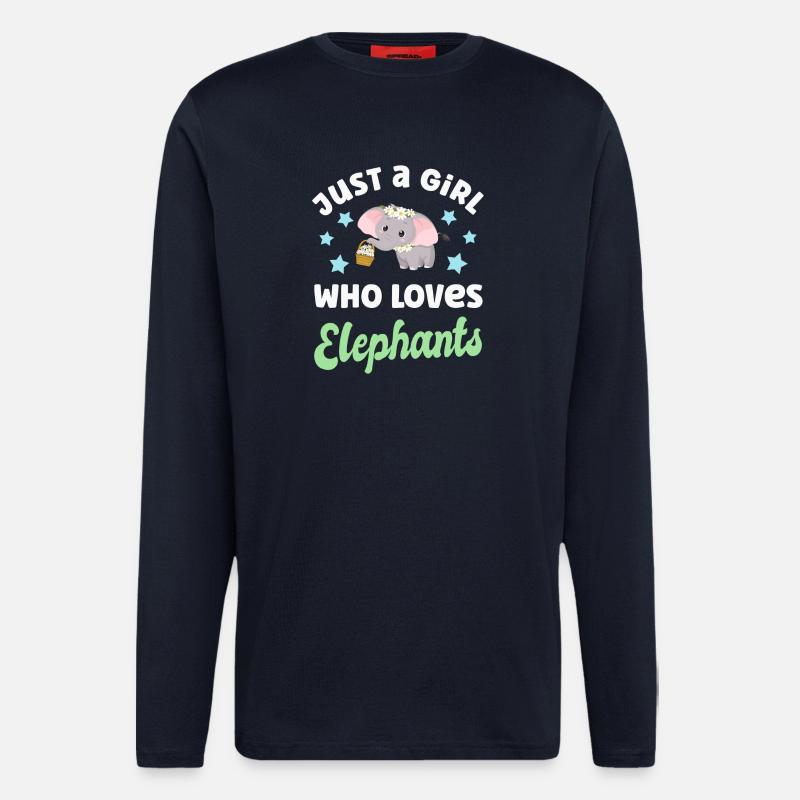 Elephant Elephants - Longsleeve - made by SPREAD  - DARK NAVY