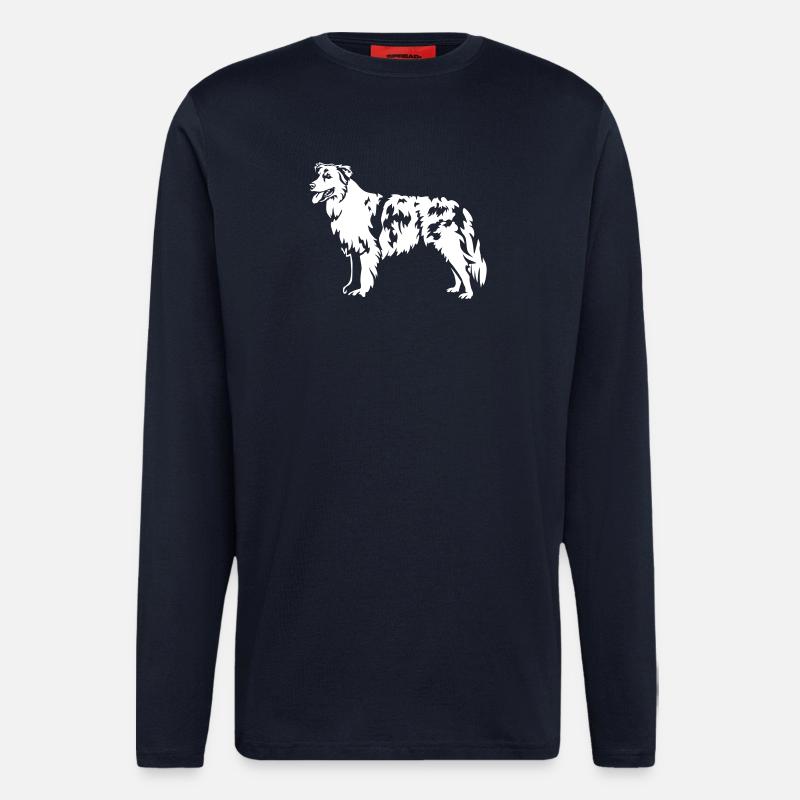 Australian Shepherd "Black Edition" - Longsleeve - made by SPREAD  - DARK NAVY