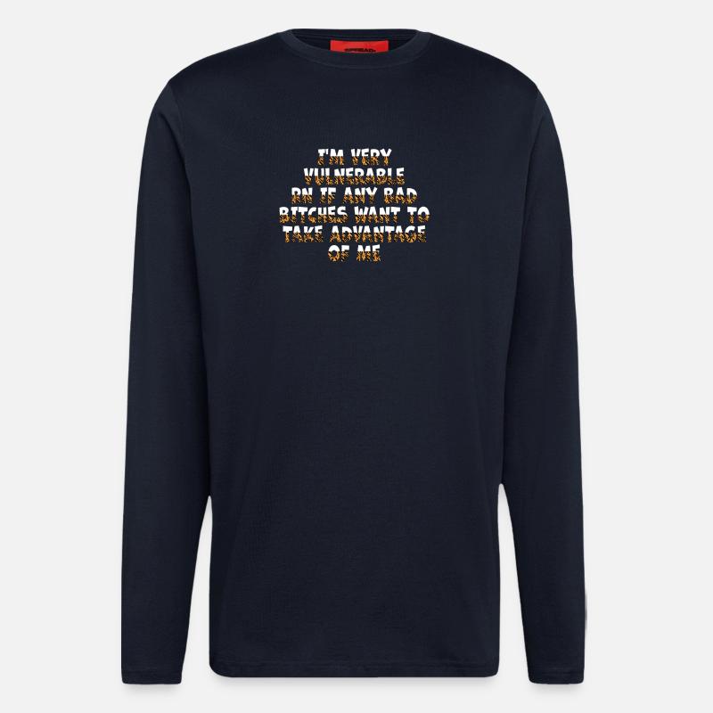 I'm Very Vulnerable RN - Langarmshirt - made by SPREAD - DARK NAVY
