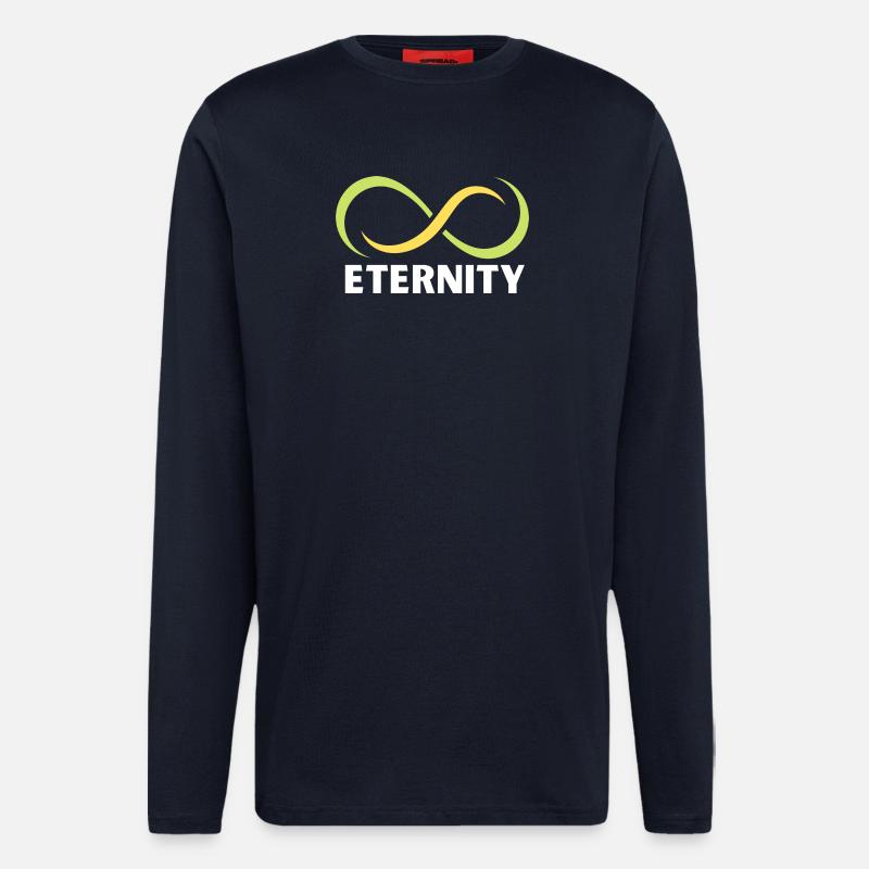 Ewigkeits-Infinity-Band-Emblem - Langarmshirt - made by SPREAD - DARK NAVY