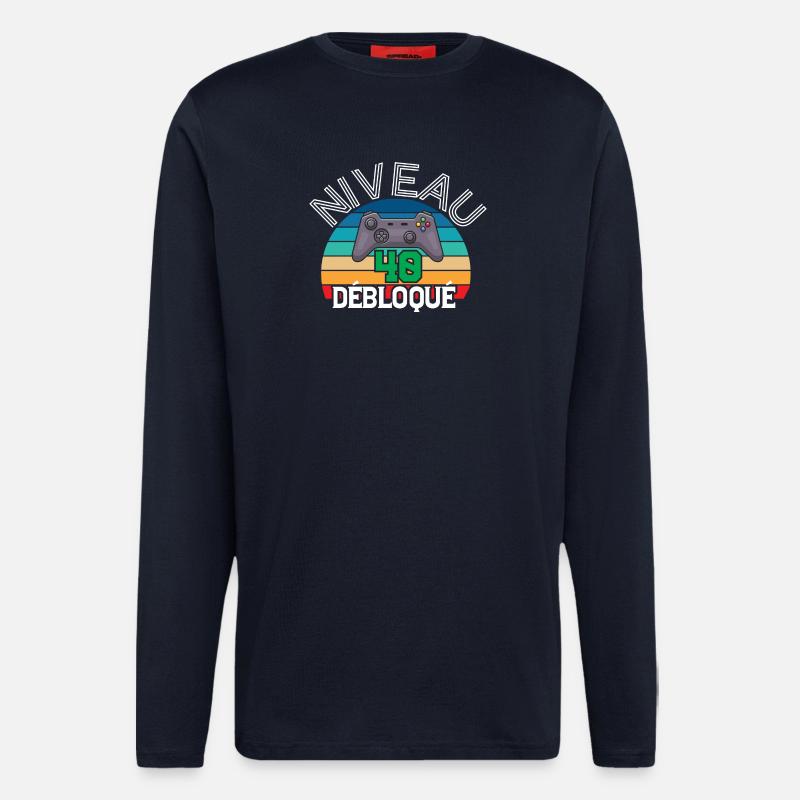 Level 40 freigeschaltet - Langarmshirt - made by SPREAD  - DARK NAVY