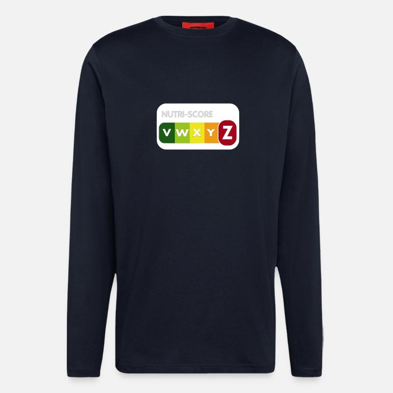 nutriscore - Manches longues bio décontracté fabriqué en UE - DARK NAVY