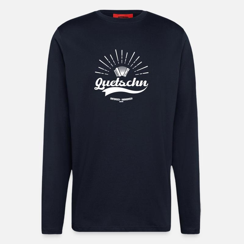 Quetschn diatonisch harmonisch | ZiachON! - Langarmshirt - made by SPREAD - DARK NAVY