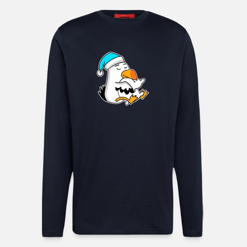 Albatross Seagull Bird - Longsleeve - made by SPREAD  - DARK NAVY