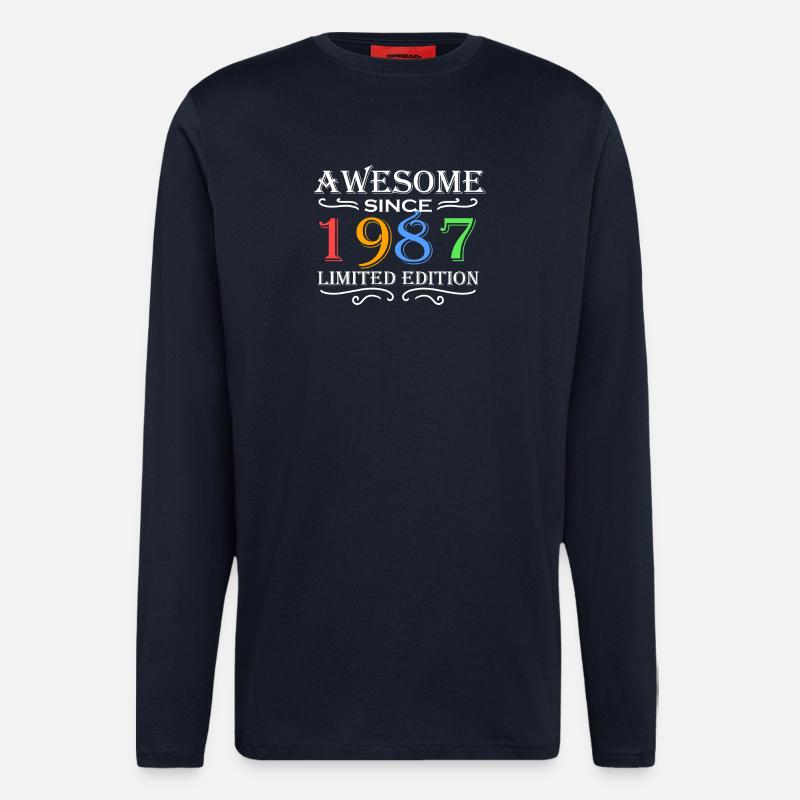 1987 - Born 1987 - Longsleeve - made by SPREAD  - DARK NAVY