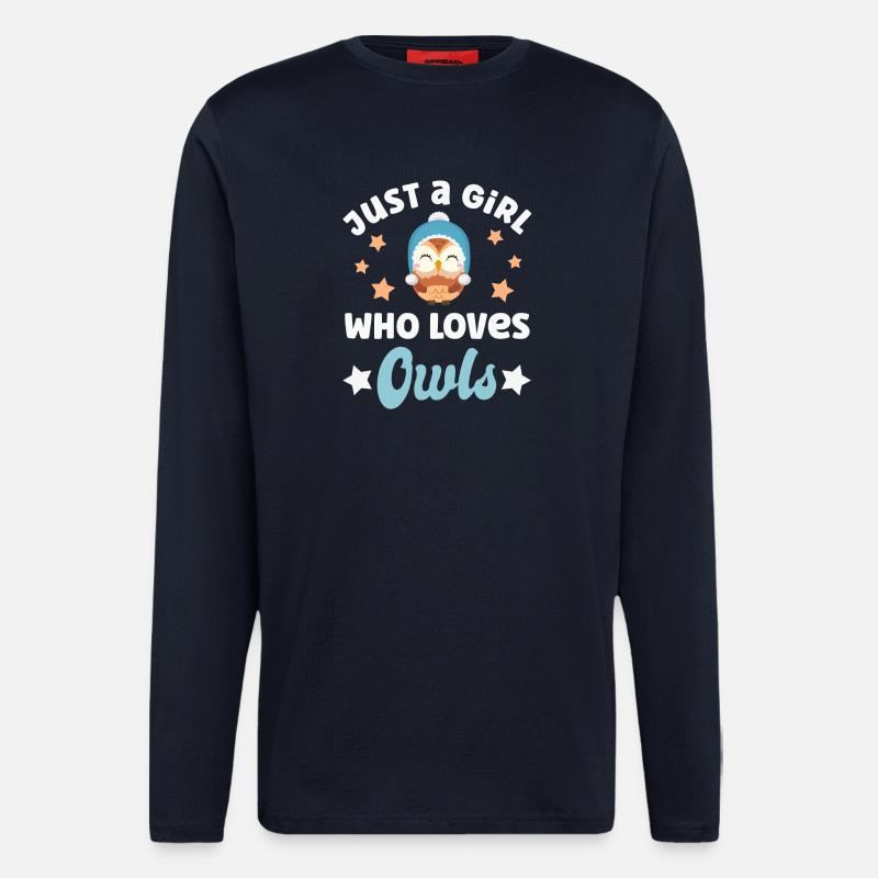 Eule Eulen - Langarmshirt - made by SPREAD - DARK NAVY