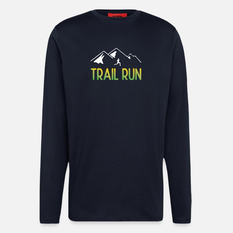 Trailrun - Langarmshirt - made by SPREAD  - DARK NAVY