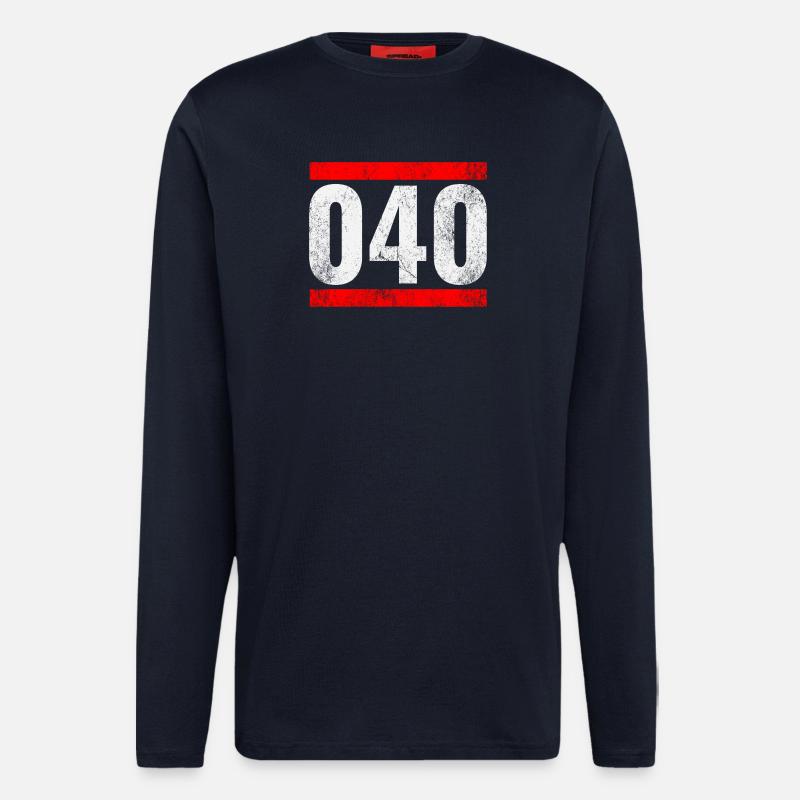 040 - Langarmshirt - made by SPREAD  - DARK NAVY