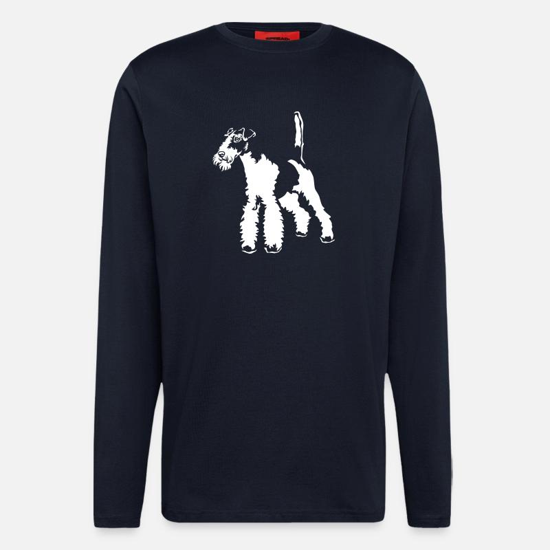 Fox Terrier "Black Edition" - Longsleeve - made by SPREAD - DARK NAVY