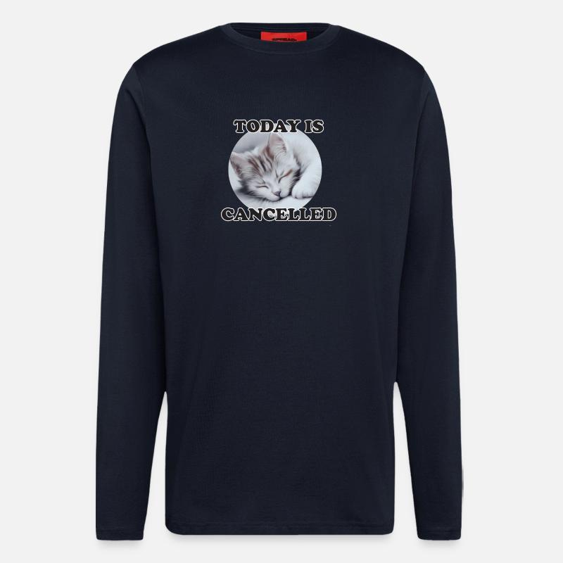 sleeping cat - Langarmshirt - made by SPREAD  - DARK NAVY