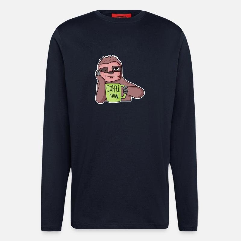 Fauler Mitarbeiter - Langarmshirt - made by SPREAD  - DARK NAVY