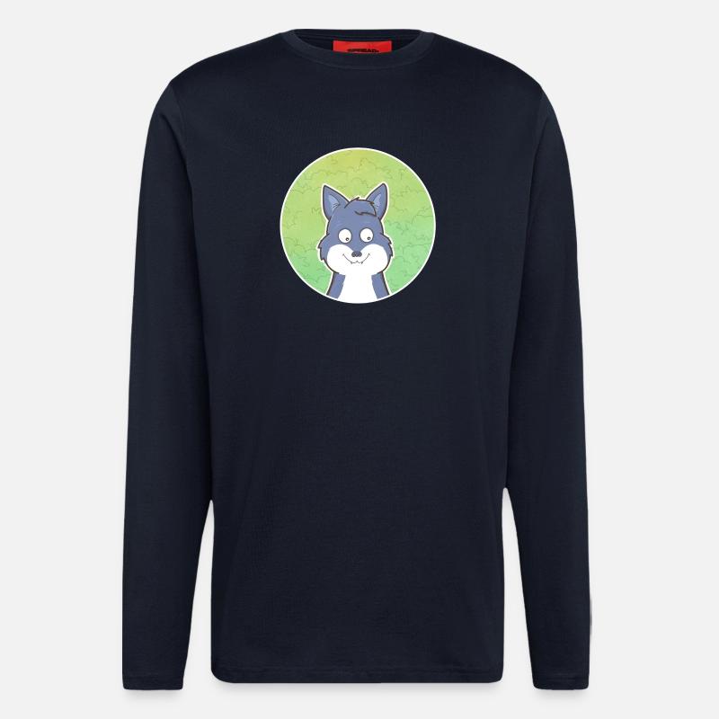 Wolf - Langarmshirt - made by SPREAD - DARK NAVY