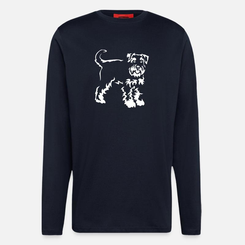Schnauzer "Black Edition" - Langarmshirt - made by SPREAD  - DARK NAVY