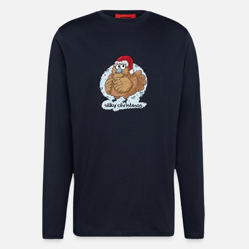 Silky Christmas - Langarmshirt - made by SPREAD - DARK NAVY