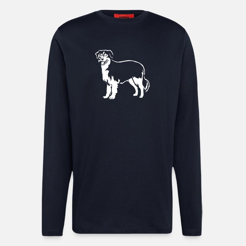 Australian Shepherd "Black Edition" - Longsleeve - made by SPREAD  - DARK NAVY