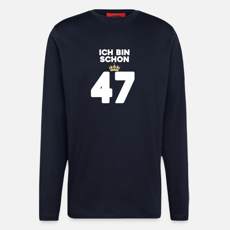 ICH BIN 37 - Langarmshirt - made by SPREAD  - DARK NAVY