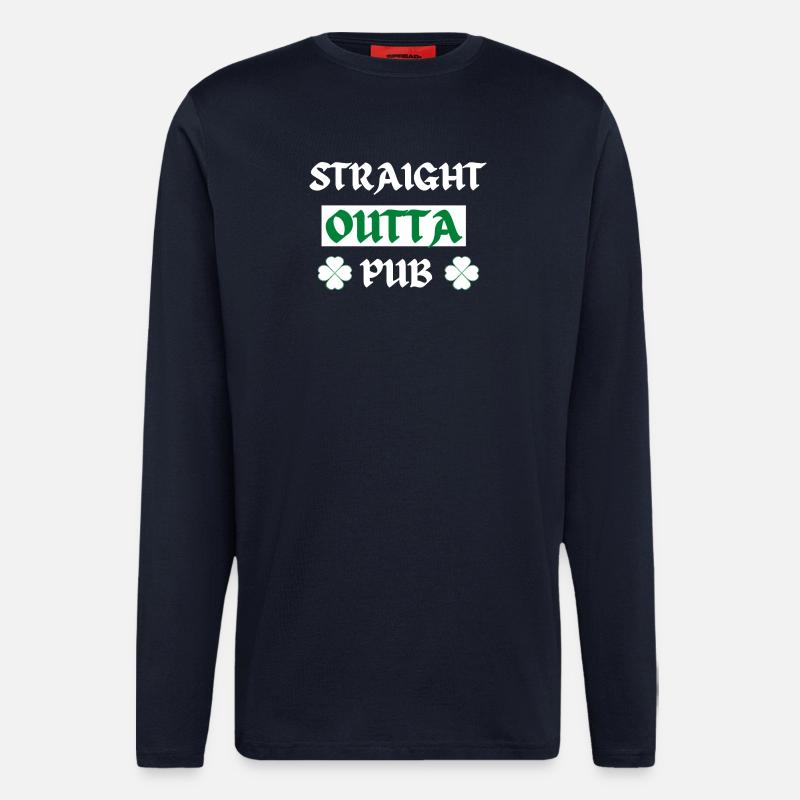 Pub Night Shamrock Tee - Longsleeve - made by SPREAD  - DARK NAVY