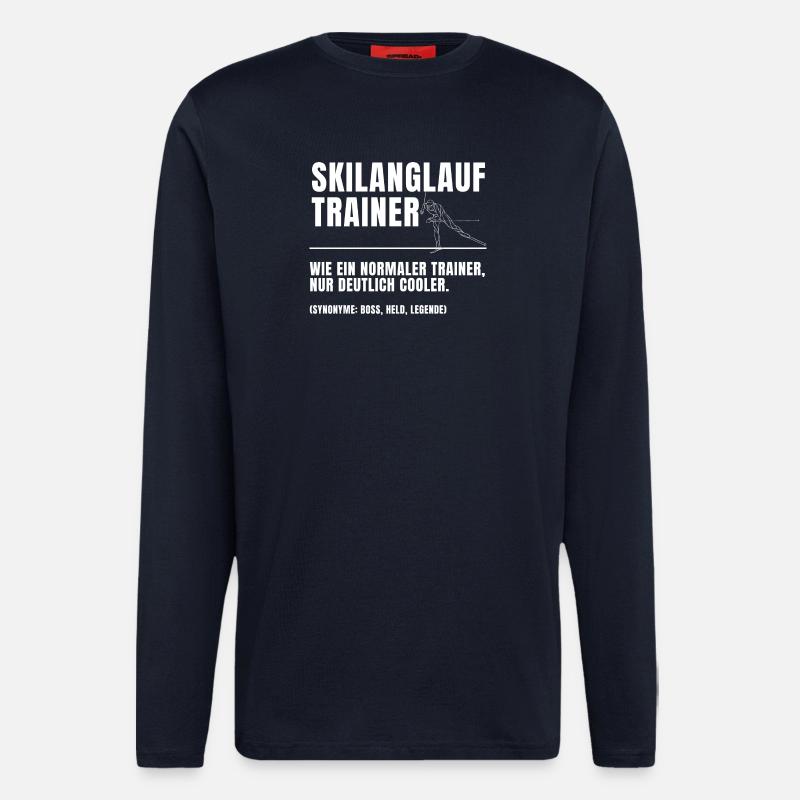 Skilanglauf Trainer Definition - Langarmshirt - made by SPREAD  - DARK NAVY