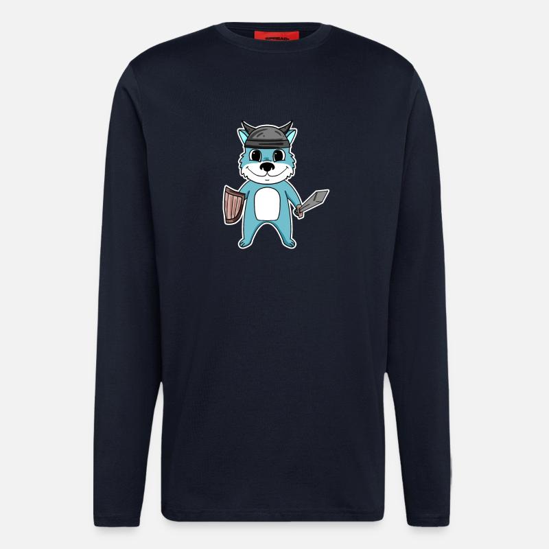 Viking Wolf - Longsleeve - made by SPREAD  - DARK NAVY