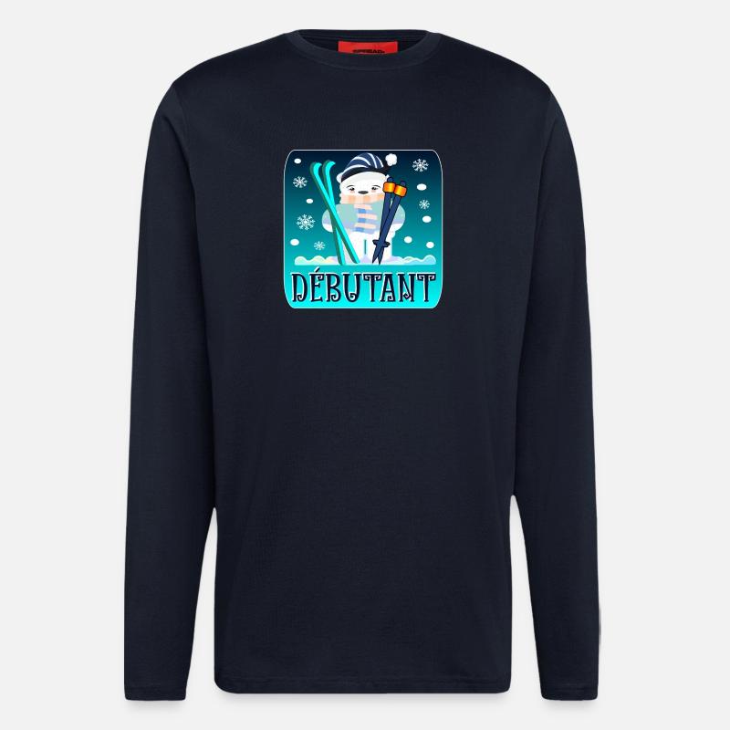 WINTER - Beginner - SKIING - BEAR - Longsleeve - made by SPREAD  - DARK NAVY