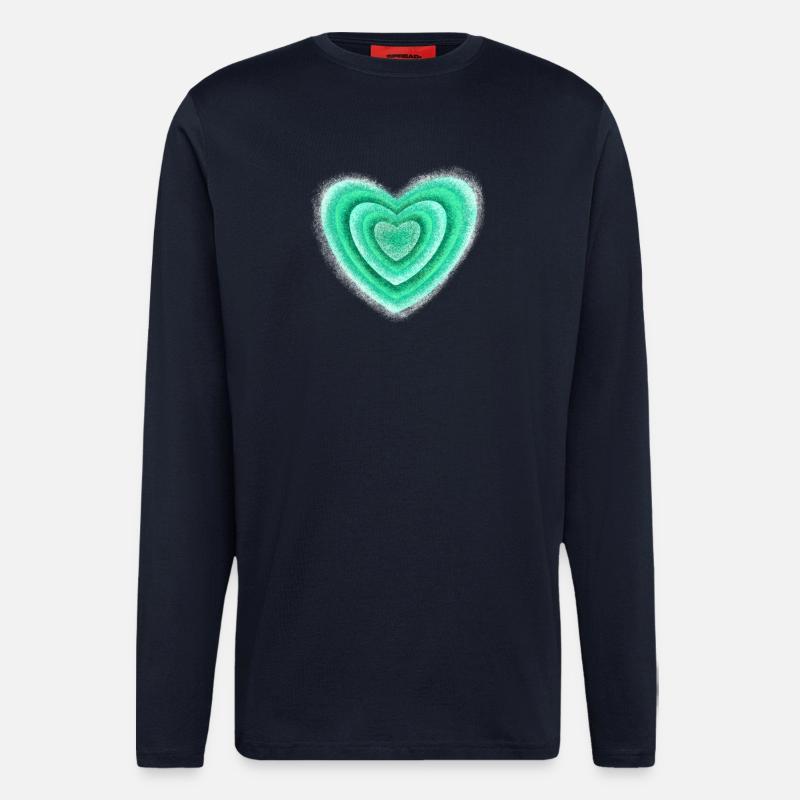 Herz - Langarmshirt - made by SPREAD  - DARK NAVY