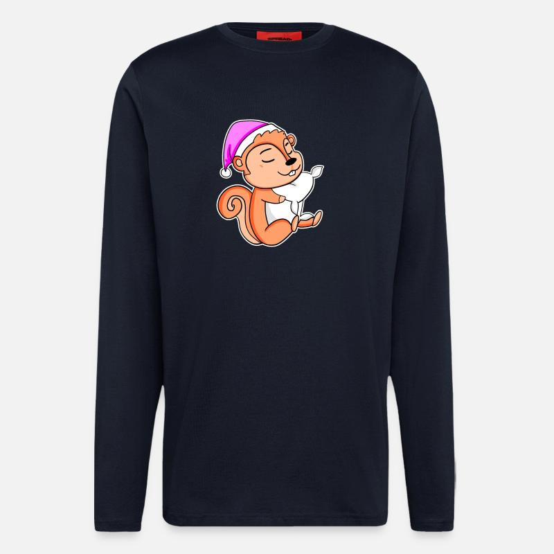 Eichhörnchen - Langarmshirt - made by SPREAD  - DARK NAVY