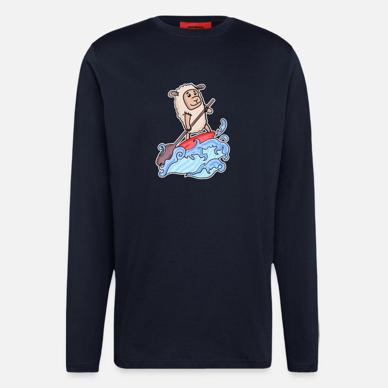 Stand Up Paddling Schaf - Langarmshirt - made by SPREAD  - DARK NAVY