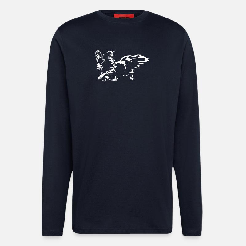 Papillon "Black Edition" - Langarmshirt - made by SPREAD  - DARK NAVY