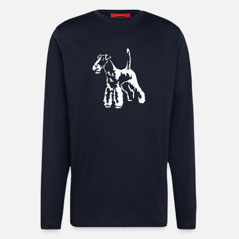 Foxterrier "Black Edition" - Langarmshirt - made by SPREAD  - DARK NAVY