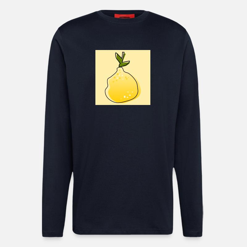Zitrone - Langarmshirt - made by SPREAD  - DARK NAVY