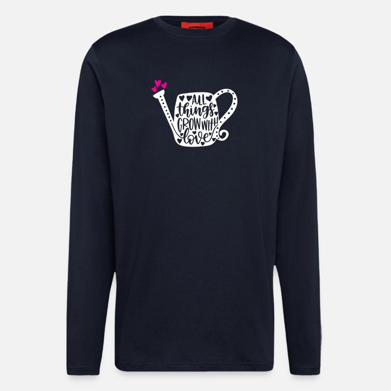 Alle Dinge wachsen mit Liebe - Langarmshirt - made by SPREAD - DARK NAVY