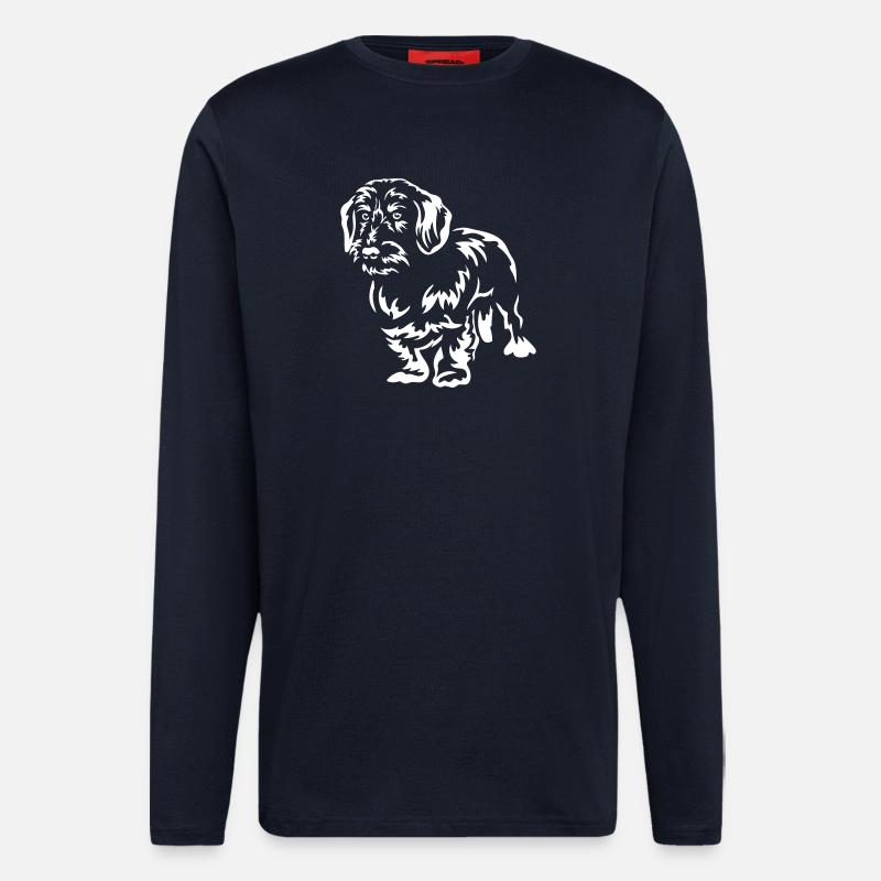 Dackel "Black Edition" - Langarmshirt - made by SPREAD  - DARK NAVY
