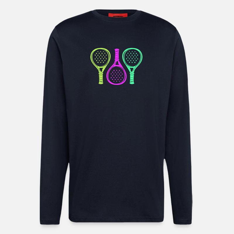 Padel Racket Setback Player Padel Game - Longsleeve - made by SPREAD  - DARK NAVY