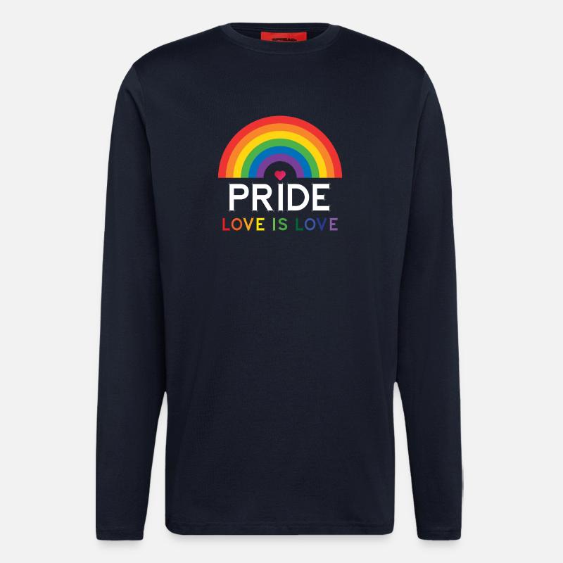 Pride - Love is Love. - Longsleeve - made by SPREAD  - DARK NAVY