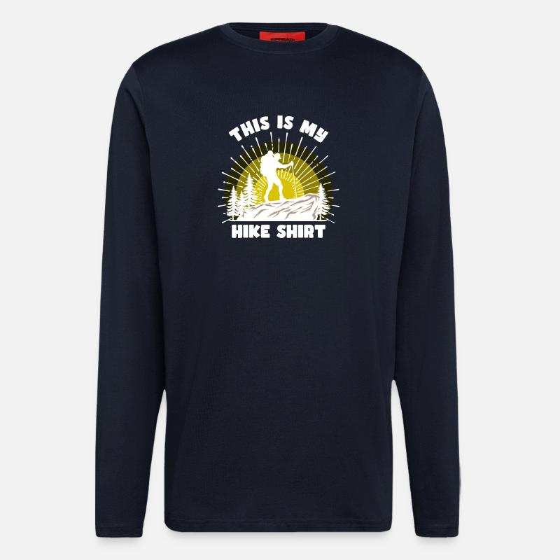 Bergsteigen Wanderer Wandern Bergwandern Statement - Langarmshirt - made by SPREAD - DARK NAVY