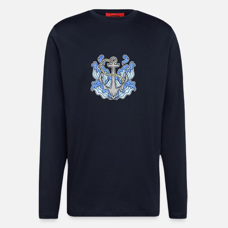 Anchor - Longsleeve - made by SPREAD  - DARK NAVY