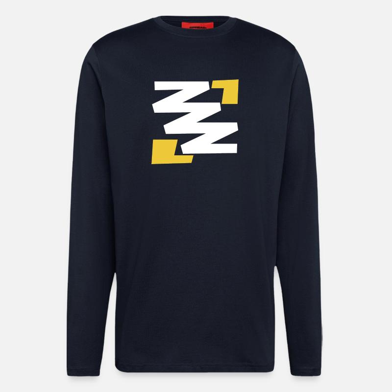 Einfaches digitales Kunstemblem mit Z - Langarmshirt - made by SPREAD  - DARK NAVY