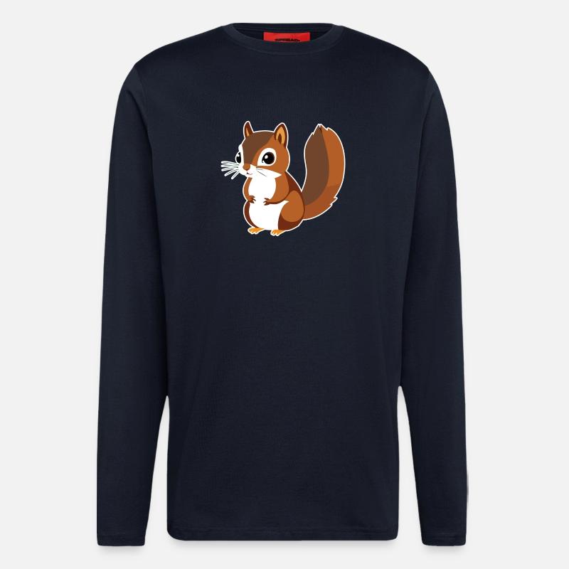 Eichhörnchen - Langarmshirt - made by SPREAD  - DARK NAVY