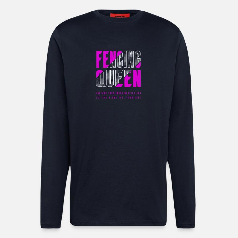 Fecht Königin - Langarmshirt - made by SPREAD  - DARK NAVY