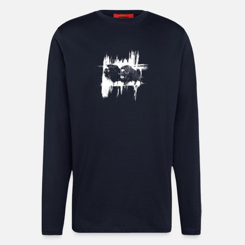 Les Bisons - Longsleeve - made by SPREAD  - DARK NAVY