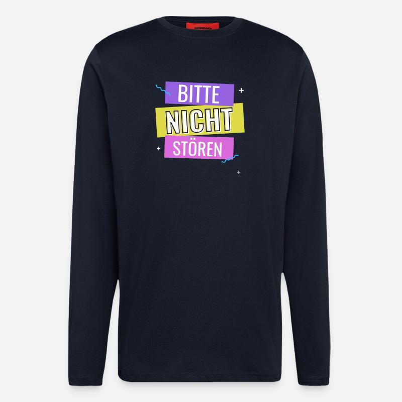 Bitte Nicht Stören - Langarmshirt - made by SPREAD  - DARK NAVY