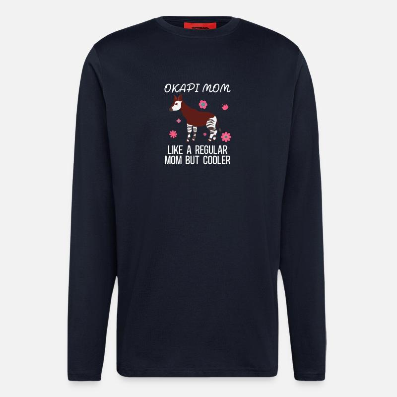 Okapi Wildnis Abenteuer - Langarmshirt - made by SPREAD  - DARK NAVY