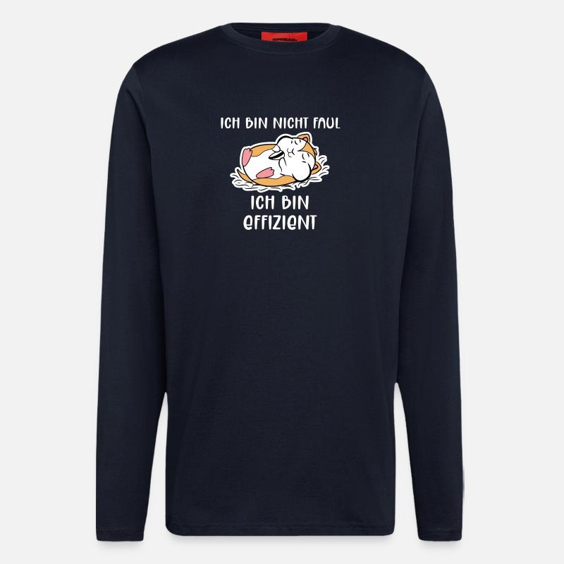 Haustiere Hamster Lieblingstier Statement Heimtier - Langarmshirt - made by SPREAD  - DARK NAVY