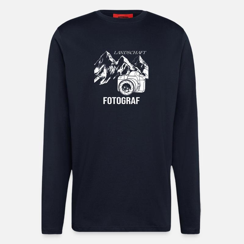 Landschaftsfotograf - Langarmshirt - made by SPREAD  - DARK NAVY